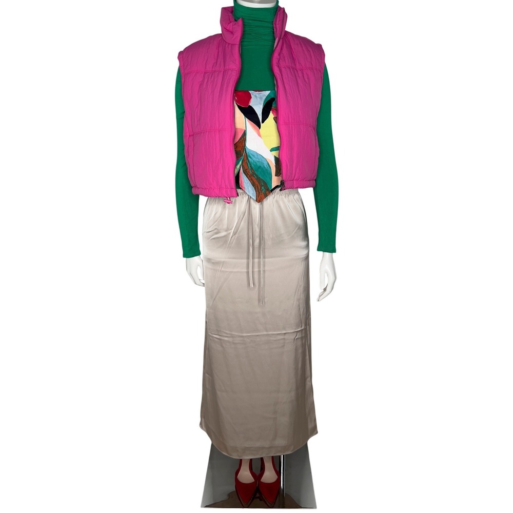 SONG OF STYLE by Aimee Song Drawstring Maxi Skirt Beige XS